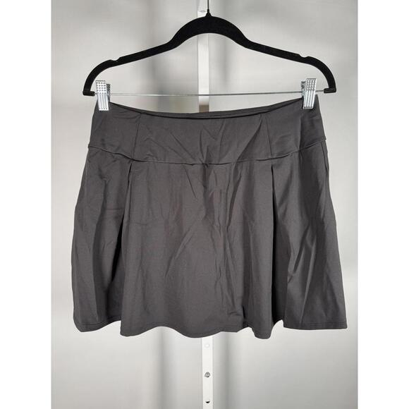 NWT Halara 2-in-1 High Waisted Pleated Skirt Black Size XL - Picture 2 of 8